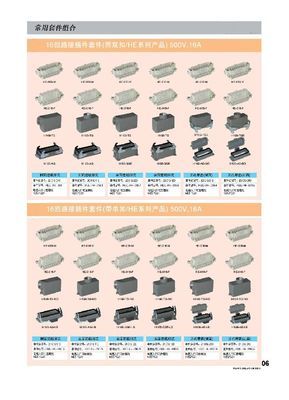 HDC-HE-016-M*F 16针插座 电工电气领域的高性能连接解决方案